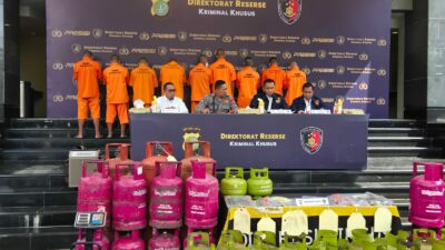 Gas Elpiji Oplosan Marak! 8 Pelaku Ditangkap di Jakarta dan Bekasi