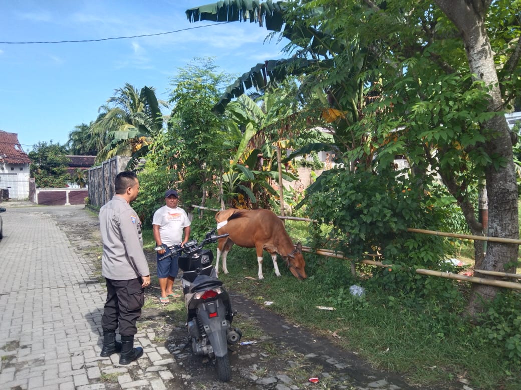 Sosialisasi Pangan Sehat: Bhabinkamtibmas Ajak Warga Tanam Sayur