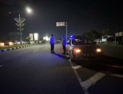 Cegah Curas dan Curanmor, Patroli Malam Polsek Kediri Ditingkatkan