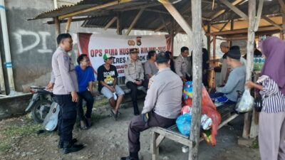 Polres Lombok Barat Gelar Operasi Kamtibmas di Pasar Segenter