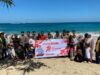 Momentum HUT Ke-79 Bhayangkara Satsamapta Polres Bima Menggelar Aksi Bersih-bersih Pantai