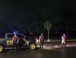 Polres Lombok Barat Perkuat Kamtibmas Lewat Patroli Blue Light di Jalur Baypass