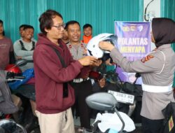 Program Polantas Menyapa: Keselamatan Kurir Shopee di Gerung Jadi Prioritas Polres Lobar