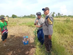 Polsek Labuapi Dukung Ketahanan Pangan Lewat Pendampingan Petani