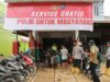 Bangkit Bersama Polri: Kapolres Tapteng Layani Service Motor Gratis untuk Warga Terdampak